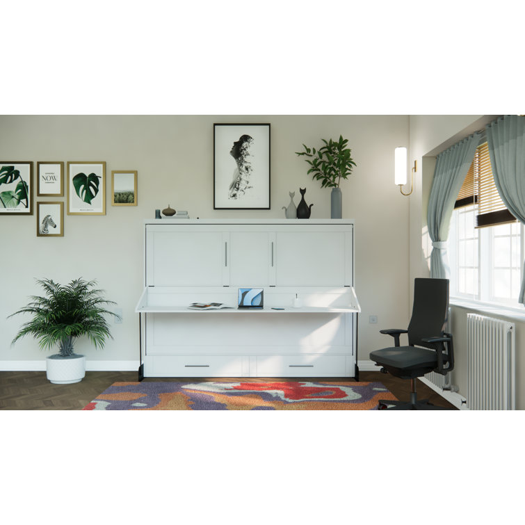 Melbourne queen wall bed shop with desk